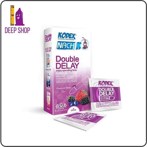 کاندوم تاخیری کدکس مدل دابل دیلی - Double Delay - کاندوم تاخیری دوبل ناچ مدل double delay بسته 12 عددی